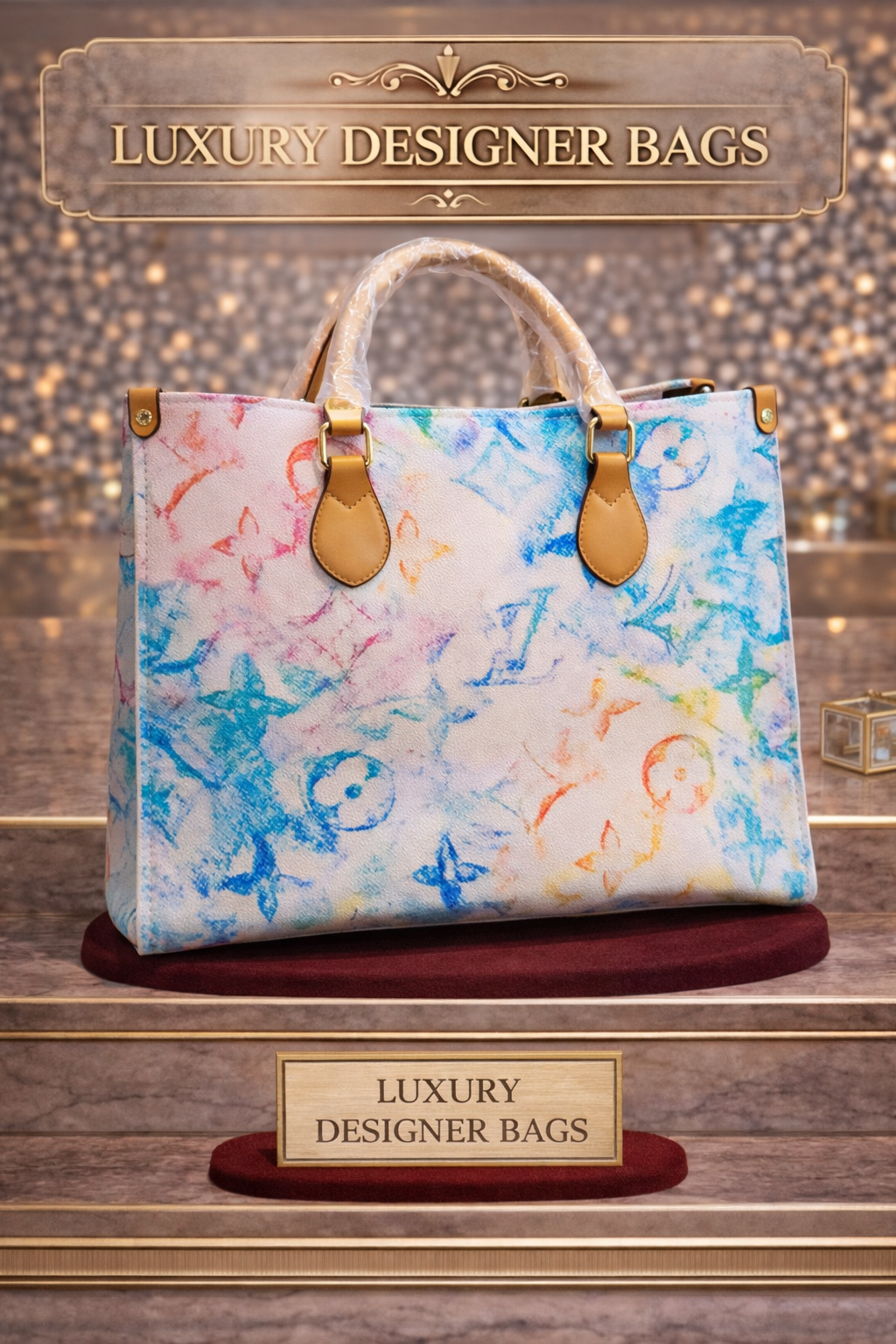 Luxury Designer Inspired Tote Bag